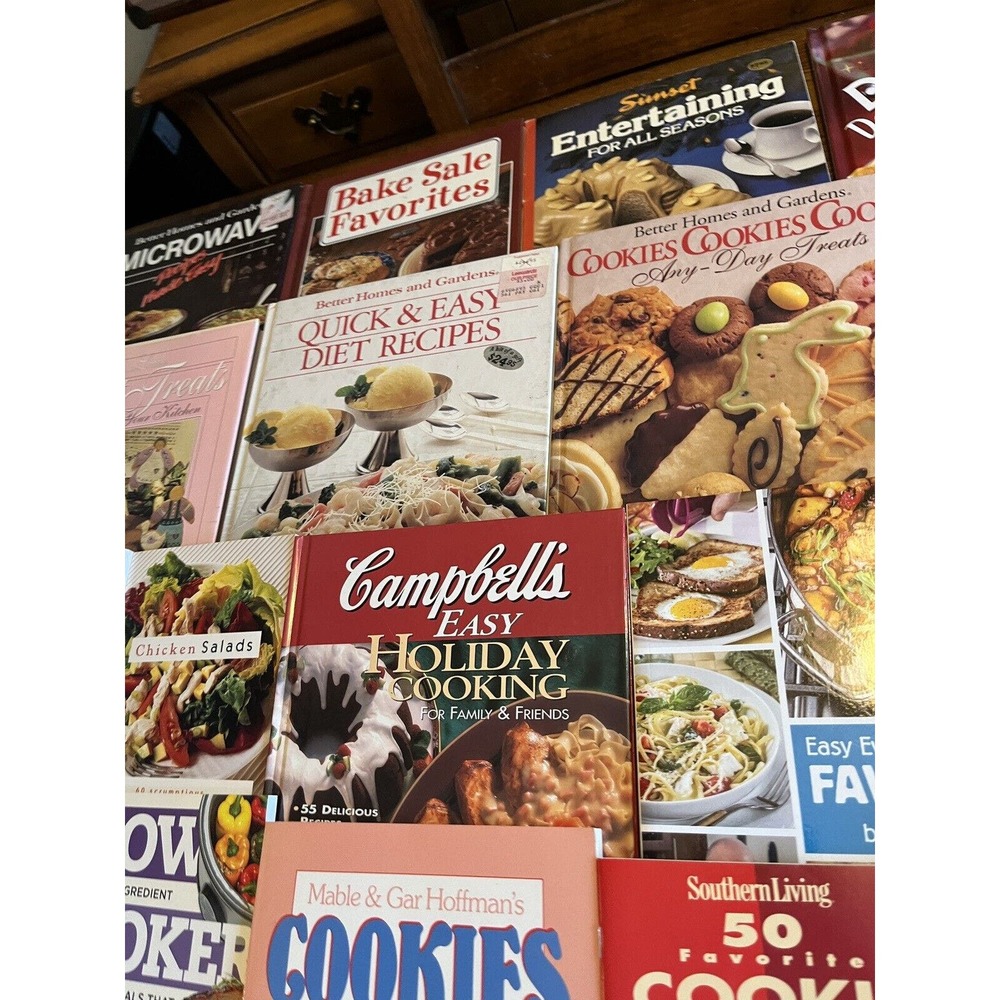 Lot Of 22 Cookbooks Slow Cooker Desserts Meals Recipes Cooking Library Starter! - Picture 6 of 7